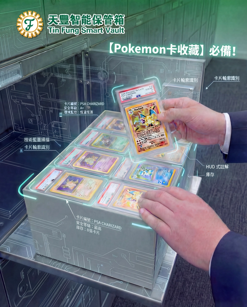 【Pokemon卡終極保值指南】與其冒險放屋企，不如放入7,000呎專業保險箱中心!